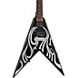 B.C. Rich Metal Master Kerry King V Electric Guitar Black with White thumbnail