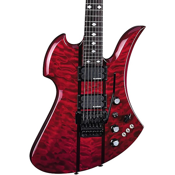 B.C. Rich Mockingbird ST Electric Guitar Transparent Red