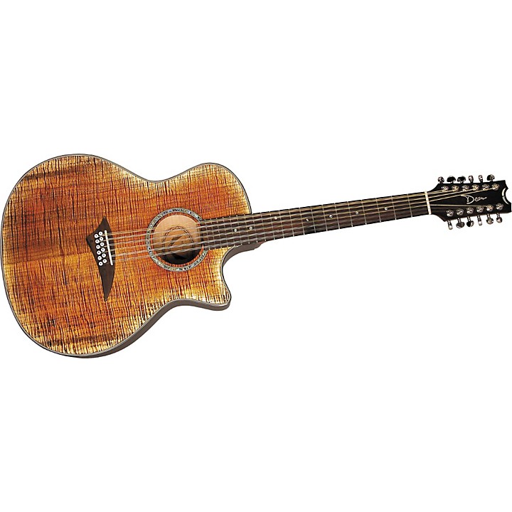 Dean Exotica FM 12-String Acoustic-Electric Guitar Tiger Eye