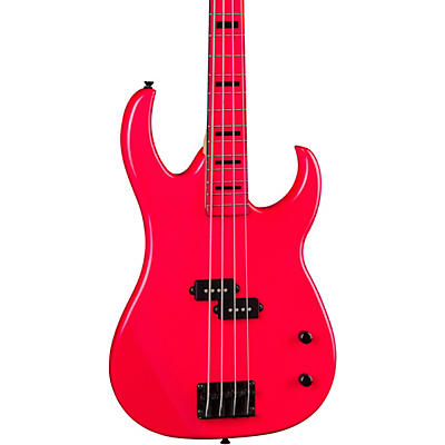 Dean Custom Zone 4-String Bass Guitar Fluorescent Pink for sale