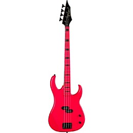 Dean Custom Zone 4-String Bass Guitar Fluorescent Pink