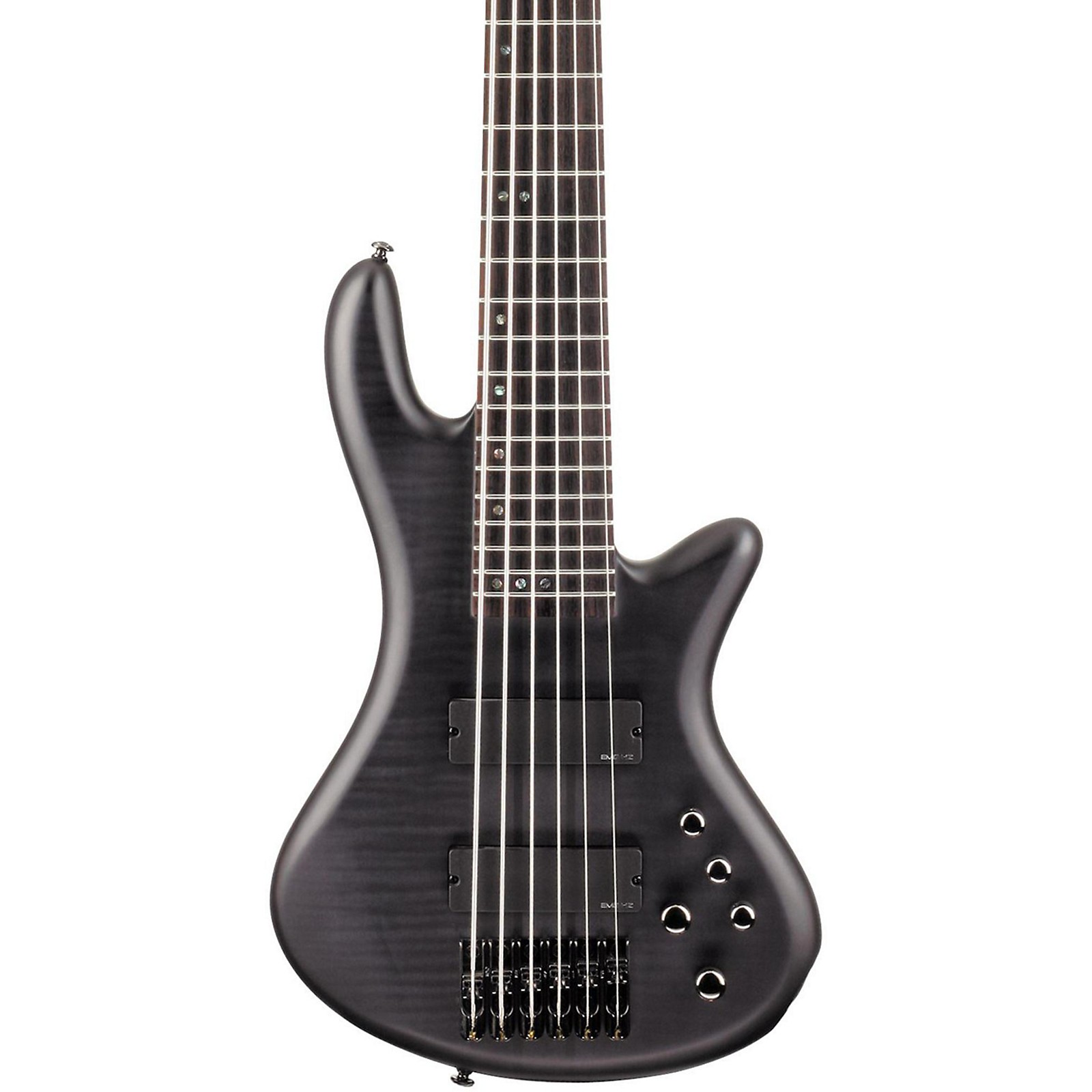 Schecter Guitar Research Stiletto Studio 6 Bass Satin See-Thru Black