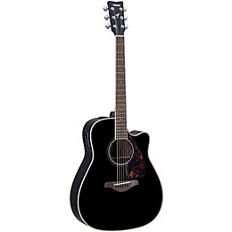 Yamaha FG Series FGX720SC Acoustic-Electric Guitar Black