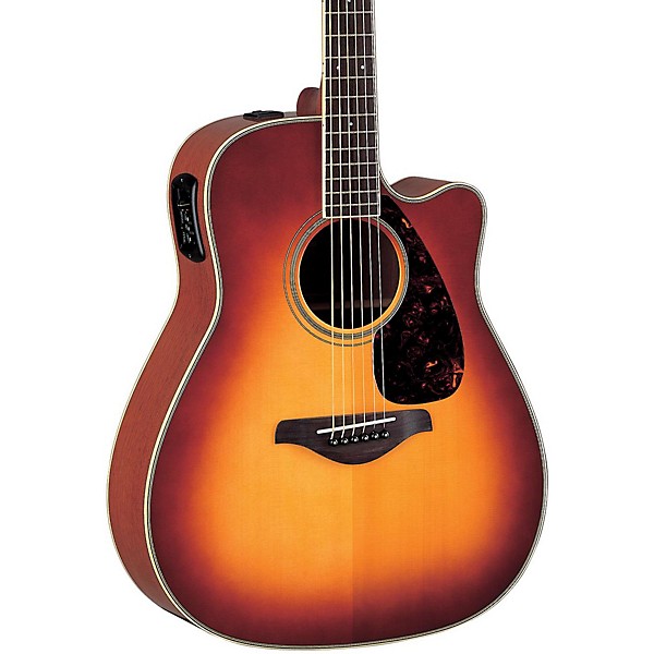 Yamaha FG Series FGX720SC Acoustic-Electric Guitar Brown Sunburst