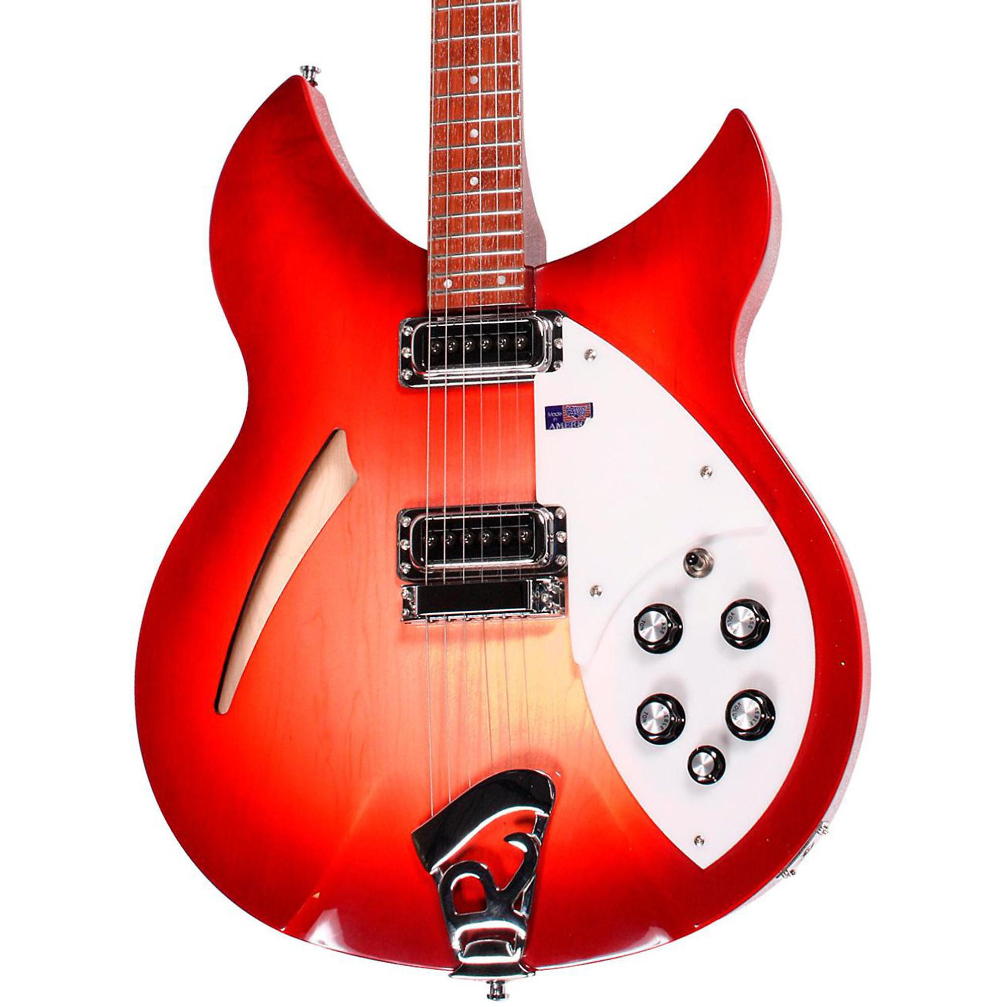 Platinum Rickenbacker Model 330 FG Electric Guitar - Ruby | Guitar