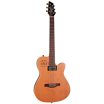 Godin A6 Ultra Semi-Acoustic-Electric Guitar Natural Cedar for sale