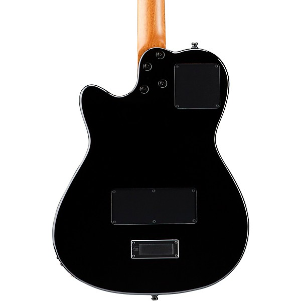 Open Box Godin A6 Ultra HG Semi-Acoustic Electric Guitar Level 2 Black 190839843203
