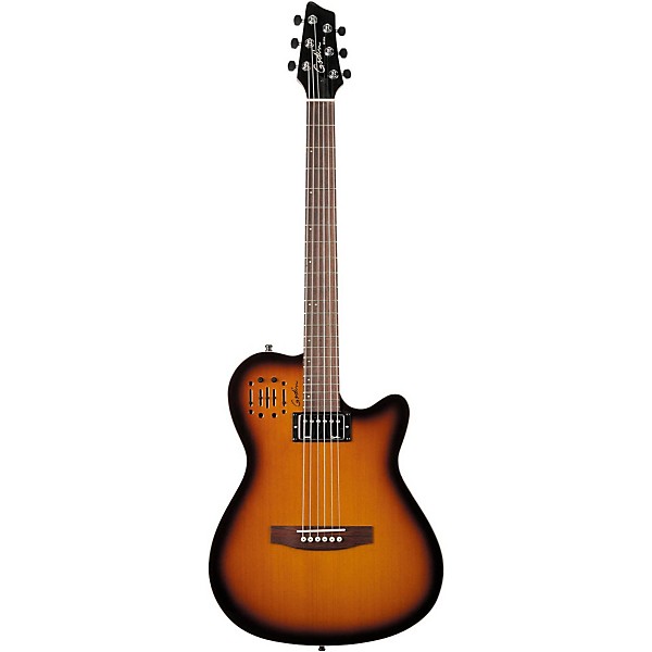 Open Box Godin A6 Ultra HG Semi-Acoustic Electric Guitar Level 2 Cognac Burst 190839903952