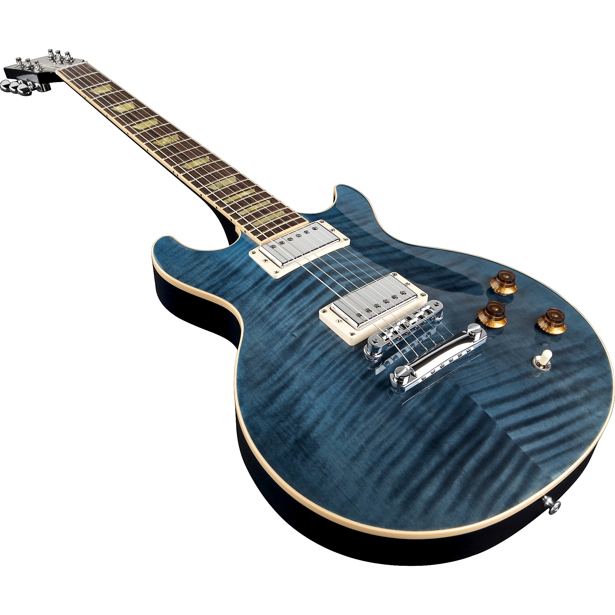 Gibson Les Paul Double Cutaway AA Top Electric Guitar Dark Orange