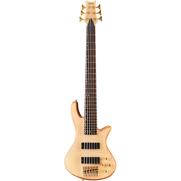 Schecter Guitar Research Stiletto Custom 6 6-String Bass Guitar Satin Natural