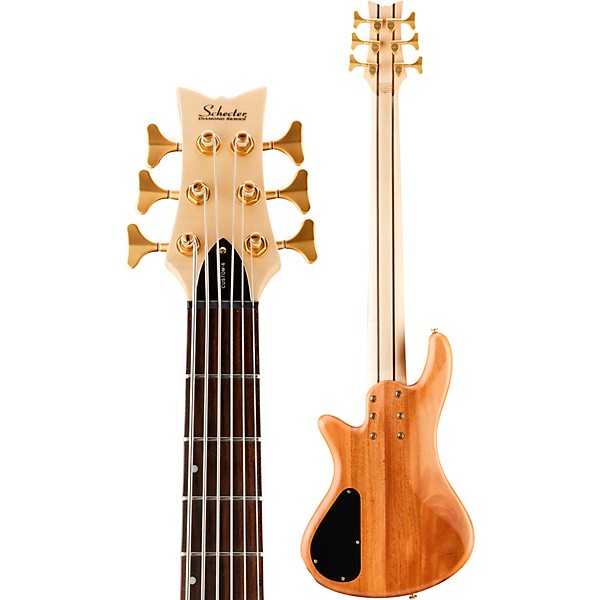 Schecter Guitar Research Stiletto Custom 6 6-String Bass Guitar Satin Natural