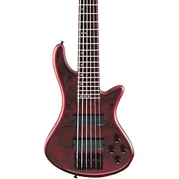 Open Box Schecter Guitar Research Stiletto Custom 6 6-String Bass Guitar Level 2 Satin Vampire Red 888366044414