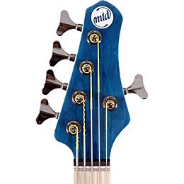 MTD Kingston Artist 5-String Bass Guitar Transparent Blue Maple