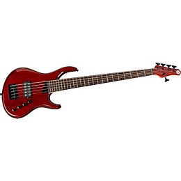 MTD Kingston Artist 5-String Bass Guitar Transparent Cherry Rosewood