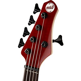 MTD Kingston Artist 5-String Bass Guitar Transparent Cherry Rosewood