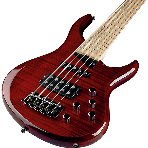 MTD Kingston Heir 5-String Bass Guitar Transparent Cherry Maple