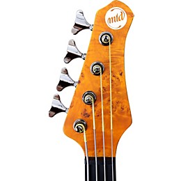 MTD Kingston KZ Fretless Electric Bass Guitar Gloss Natural Ebonol