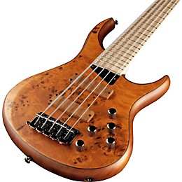 MTD Kingston KZ 5-String Electric Bass Burled Maple Maple