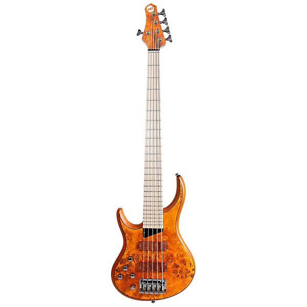 Open Box MTD Kingston KZ 5-String Left Handed Bass Level 1 Burled Maple Maple