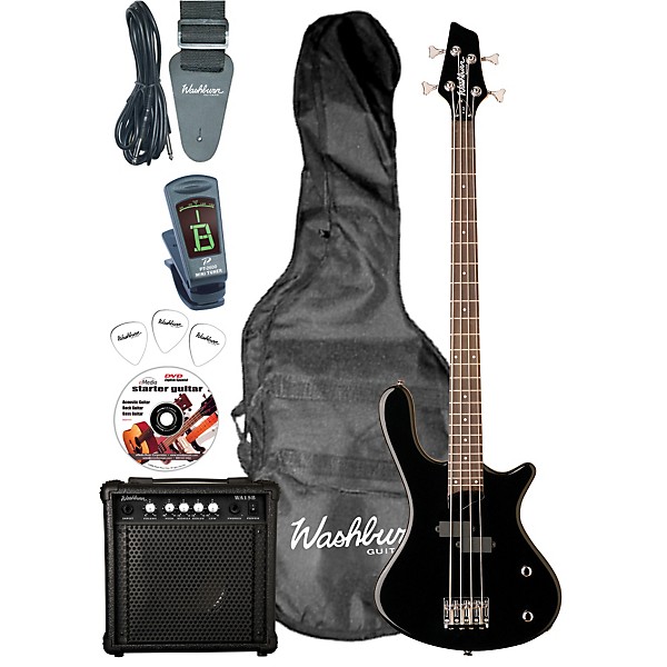 Washburn Taurus T12 Electric Bass Pack Black