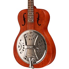 Dobro Hound Dog Round Neck Guitar Vintage Brown