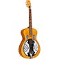 Open Box Dobro Hound Dog Deluxe Round Neck Acoustic-Electric with Pickup Level 1 Vintage Brown