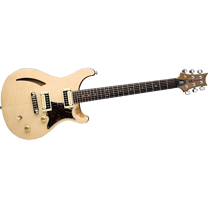 PRS SE Custom Semi-Hollow Electric Guitar Natural | Guitar Center