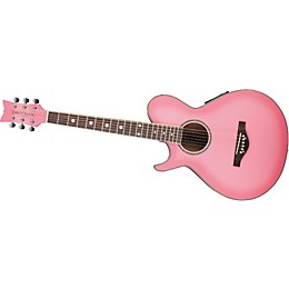 Open Box Daisy Rock Wildwood Artist Left-Handed Acoustic-Electric Guitar Level 1 Pink Burst