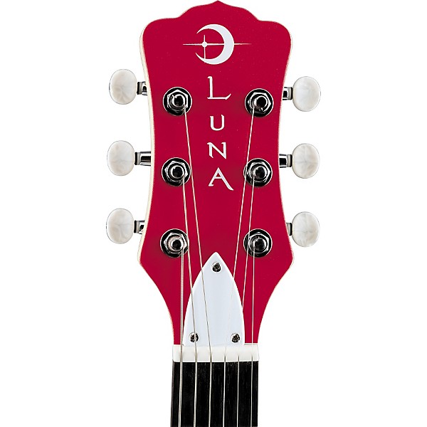 Luna Pandora Single Cutaway Electric Guitar Crimson