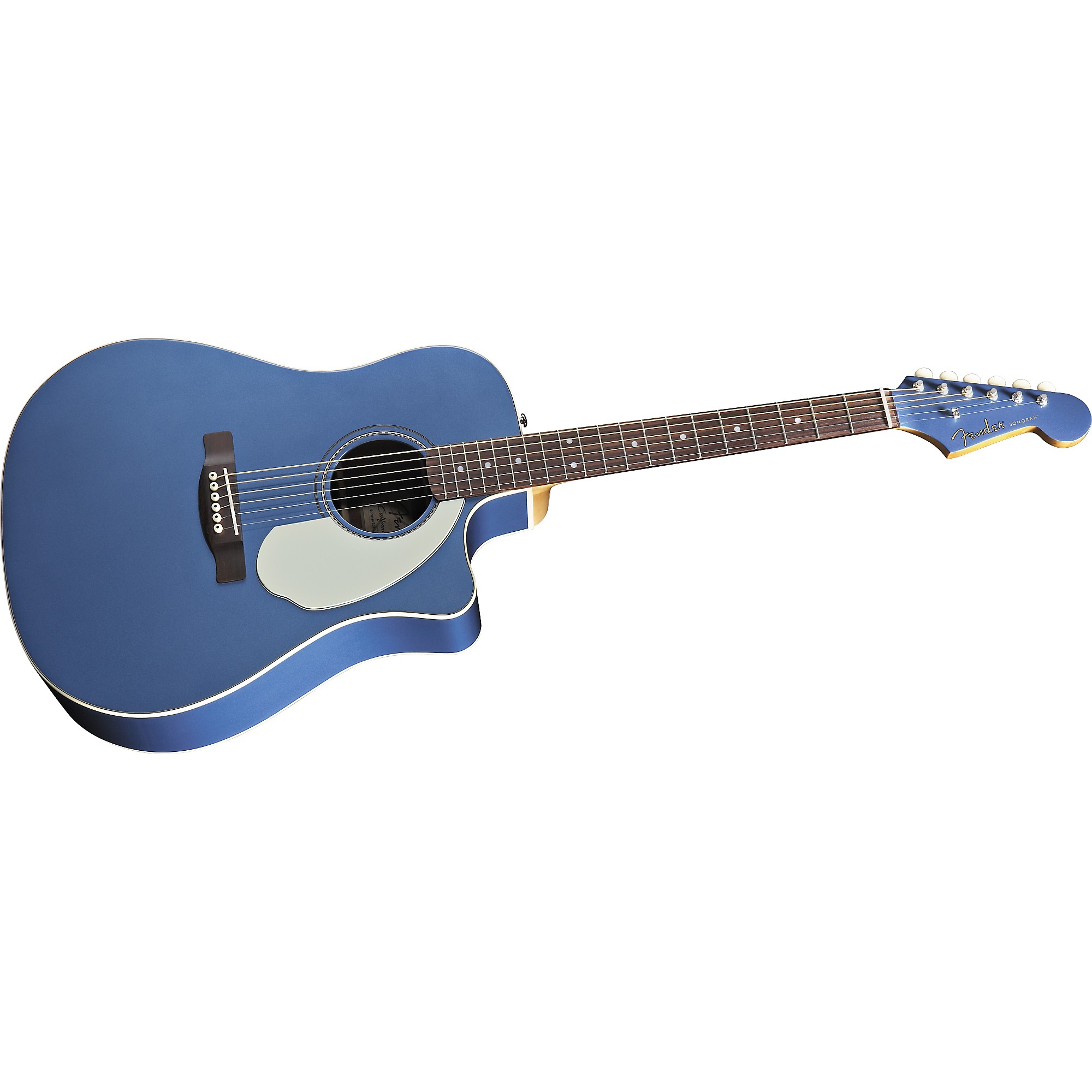 Fender Sonoran SCE Dreadnought Cutaway Acoustic-Electric Guitar Lake Placid Blue 
