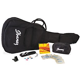 Ibanez JamPack Solid-Top Acoustic Guitar Pack High Gloss Black