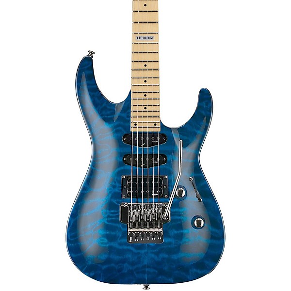 Open Box ESP LTD MH-103 Quilted Maple Electric Guitar Level 2 See-Thru Blue 888366005057