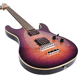 Ernie Ball Music Man Steve Morse Y2D Guitar with Standard Bridge Purple Burst Rosewood