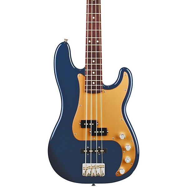 Fender Deluxe P Bass Special 4-String Bass Navy Blue Metallic Rosewood Fretboard