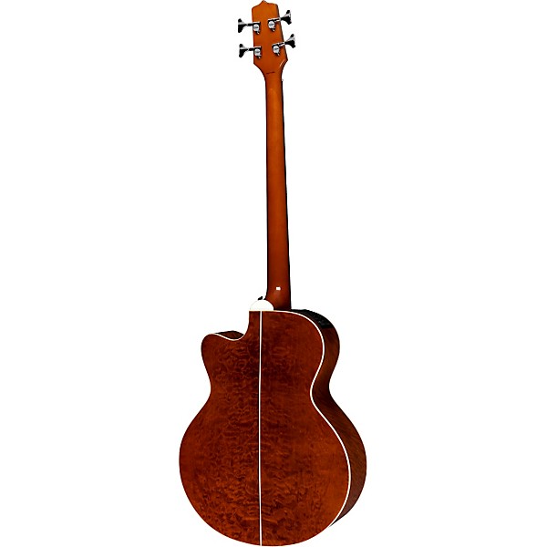 Takamine G Series EG512CGA Jumbo Quilted Maple Acoustic-Electric Bass Guitar Natural