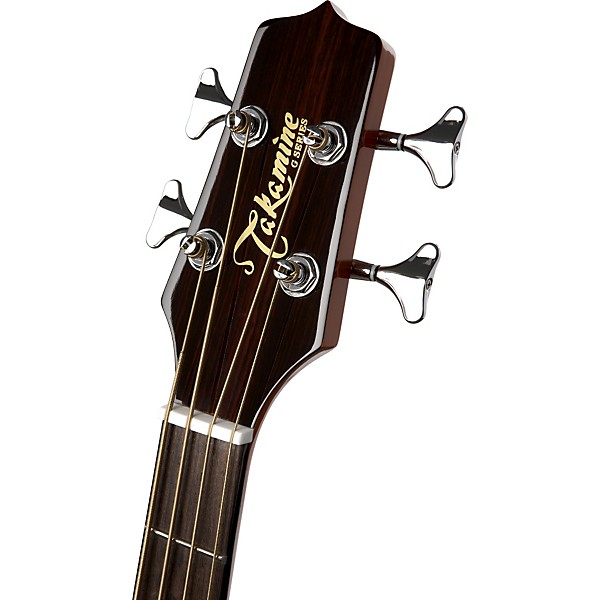 Takamine G Series EG512CGA Jumbo Quilted Maple Acoustic-Electric Bass Guitar Natural
