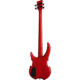 Open Box Warwick Vampyre LTD Bass Guitar Level 1 Transparent Burgundy Red High Polish