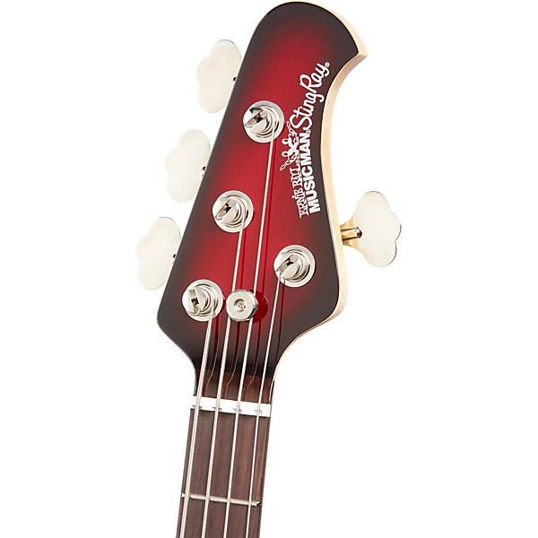 Ernie Ball Music Man StingRay HH 4-String Bass Black Cherry Burst Rosewood Fretboard