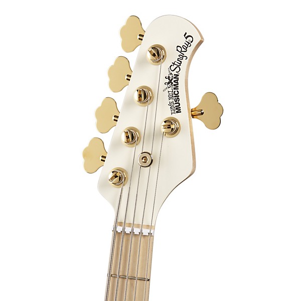 Open Box Ernie Ball Music Man Stingray 5 HH 5-String Electric Bass Level 1 India Ivory Maple Fretboard