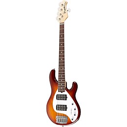 Ernie Ball Music Man StingRay 5 H 5-String Electric Bass Guitar Honey Burst Rosewood Fretboard