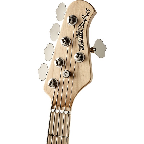Open Box Ernie Ball Music Man Stingray 5 HH 5-String Electric Bass Level 1 Pearl Blue Maple Fretboard