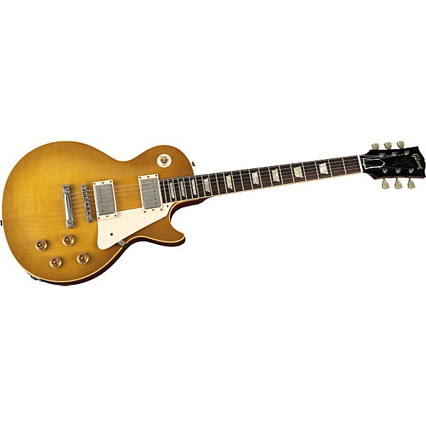 Gibson Custom 1958 Les Paul Reissue Plain Top VOS Electric Guitar Lemonburst
