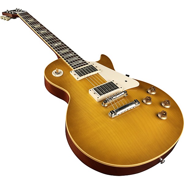 Gibson Custom 1958 Les Paul Reissue Plain Top VOS Electric Guitar Lemonburst
