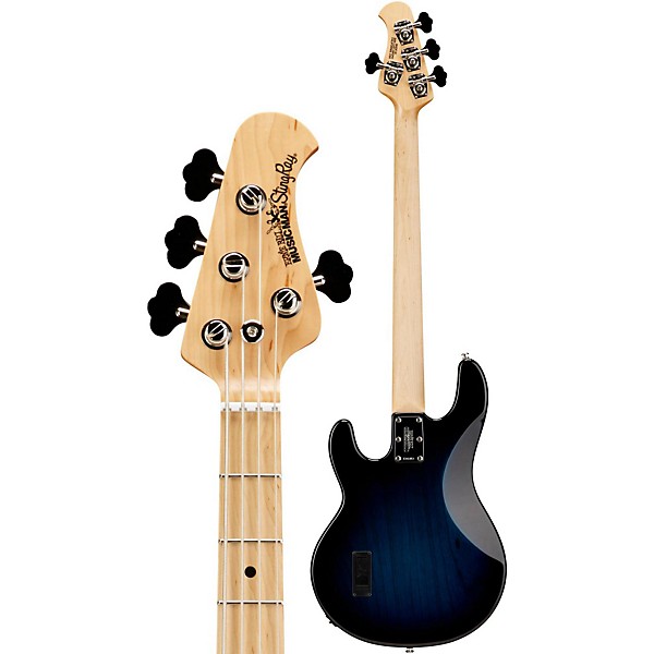 Ernie Ball Music Man StingRay 4-String Electric Bass Guitar Pacific Blue Burst Maple Fretboard