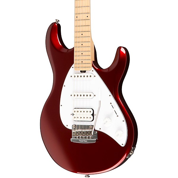 Open Box Ernie Ball Music Man Silhouette Special HSS Tremolo Electric Guitar Level 1 Candy Apple Maple Fretboard