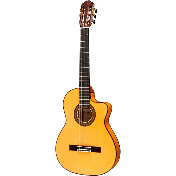 Open Box Cordoba 55FCE Thinbody Acoustic-Electric Nylon String Flamenco Guitar Level 1