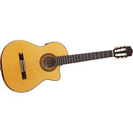 Cordoba 45FCE Nylon String Cutaway Acoustic-Electric Guitar with Humicase