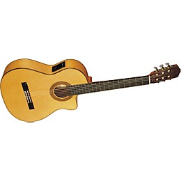 Cordoba 45FCE Nylon String Cutaway Acoustic-Electric Guitar with Humicase