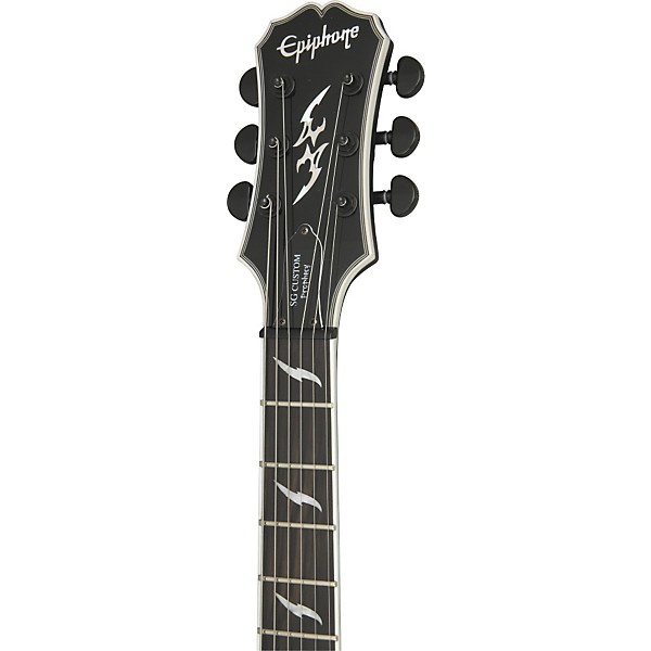 Epiphone SG Prophecy Custom EX Electric Guitar with EMG 81/85 Pickups Midnight Ebony