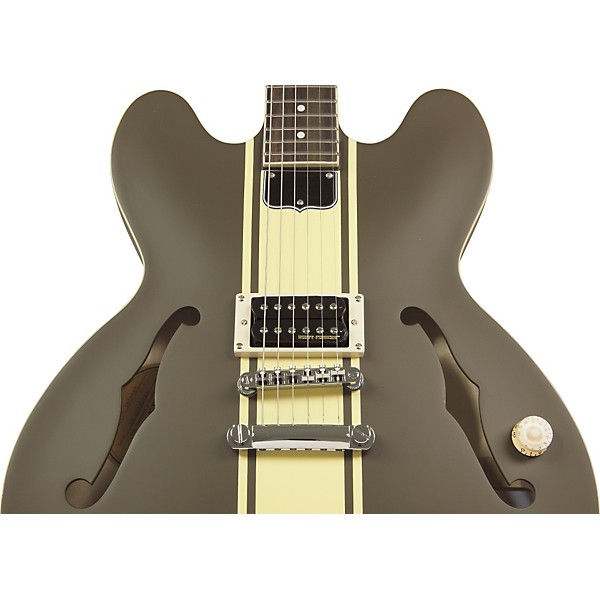 Open Box Epiphone Tom Delonge Signature ES-333 Semi-Hollow Electric Guitar Level 2 Brown Stripe 190839685308
